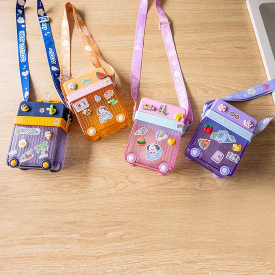 Briefcase Travel Cup, 450ml Plastic Water Cup with Straw Briefcase Shape Kids Water Bottle, Portable Drinking Cup for Girls Boys School, Easy to Carry Sports Bottles for Girls and Boys