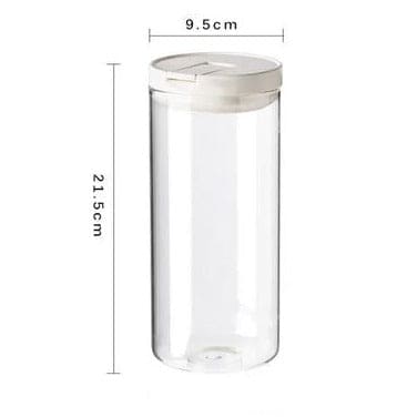 Set Of 3 Transparent Cookie Jar, Transparent Sealed Cans Jars For Spices, Multi Capacity Grain Storage Box, Kitchen Snacks Dry Plastic Fresh Keeping Tank