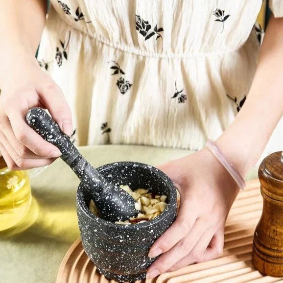 Spice Crusher Bowl, Garlic Herb Spice Mixing Grinding Bowl, Kitchen Imam Dasta Set, Household Grinder Garlic Masher Bowl, Multifunctional Garlic Herb Spice Pill Cup Grinder, DIY Sauce Making Mills, Marble Pattern Pestle Grinding Tool For Kitchen