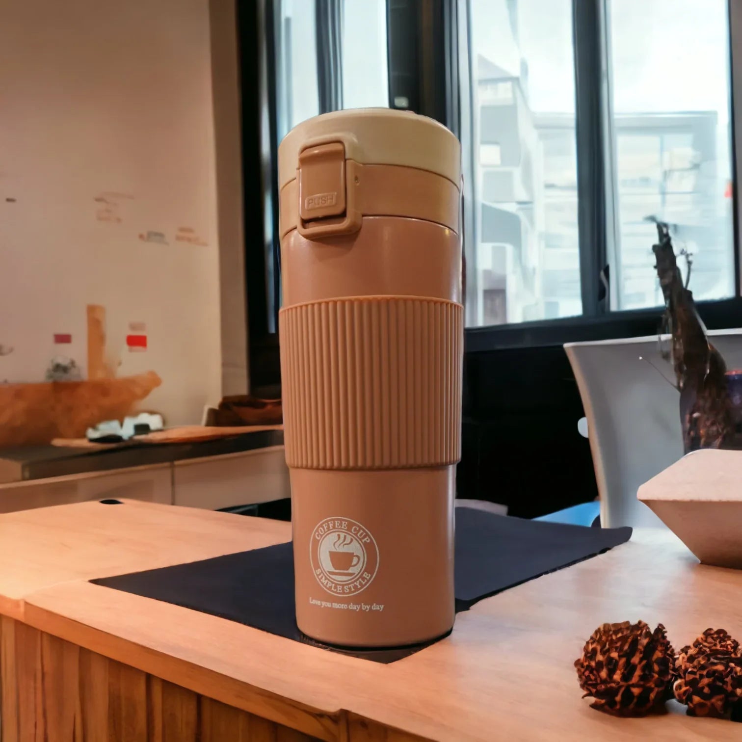 Smart Led Temperature Mug, Digital Double Wall Stainless Steel Flask Mug, 450ml Insulated Hot & Cold Preservation Stainless Steel Mug, Vacuum Insulated Water Bottle