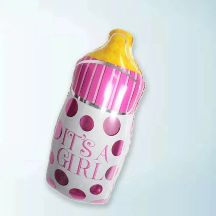 Baby Shower Feeder Theme Foil Balloons, Its a Boy / Girl Feeder Shaped Foil Balloon For Baby Shower, Welcome Baby and Gender Reveal Party Decoration