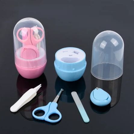 Capsule Baby Manicure Kit, Newborn Baby Nail Scissor, Baby Nail Care Tool Set, Portable Nail Clipper Trimmer With Box, Baby Mini Gromming Kit, Newborn Nail Shell Shear Manicure Kit, Baby Boy Girl Hand Foot Nail Filer Kit