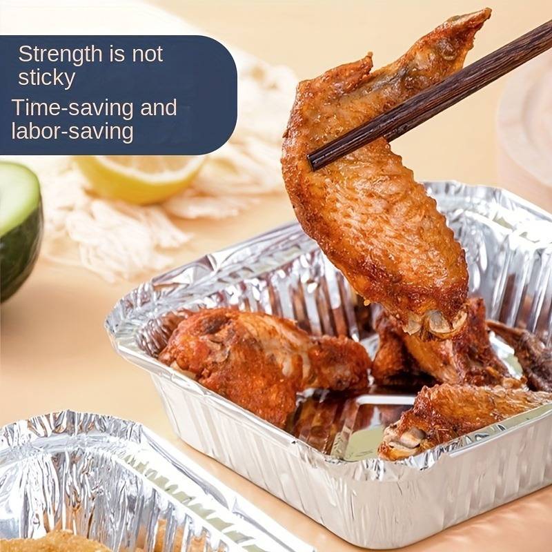 Set Of 10 Aluminum Foil Plates, Disposable Aluminum Frying Container, Kitchen Oil Absorbing Paper Container, Multipurpose Tin Foil Pad