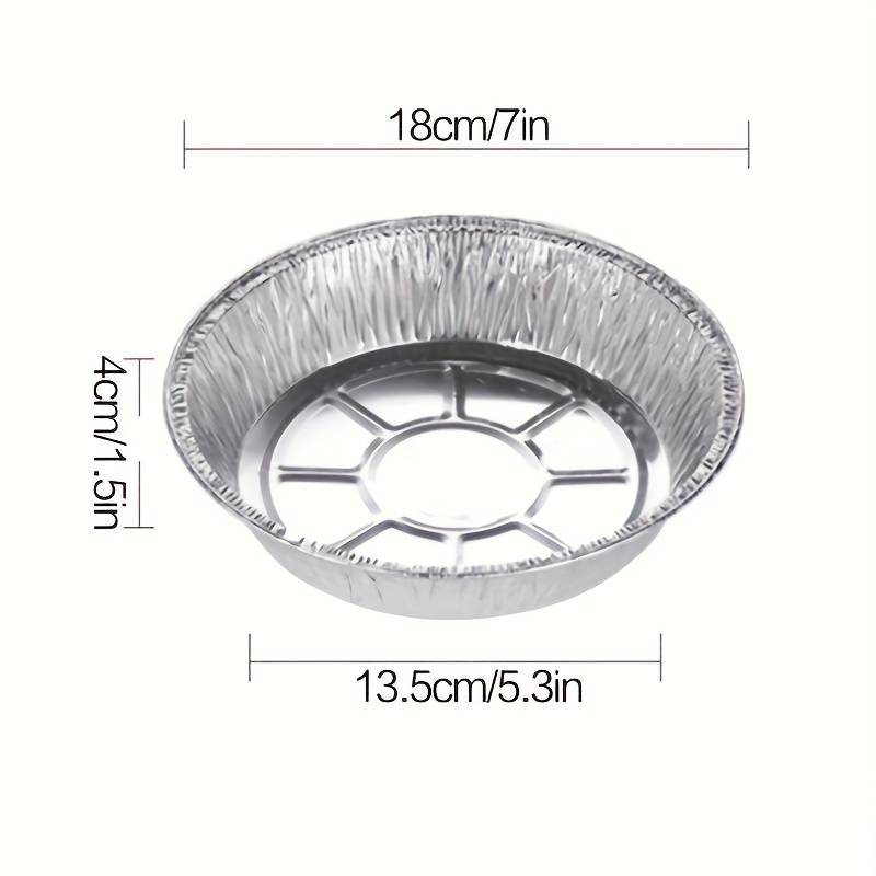 Set Of 10 Aluminum Foil Plates, Disposable Aluminum Frying Container, Kitchen Oil Absorbing Paper Container, Multipurpose Tin Foil Pad