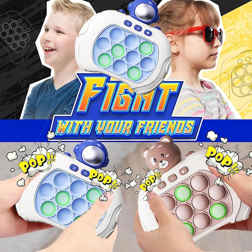 Console Pop Up Toy, Quick Push Game Machine, Light Bubble Puzzle Toy.