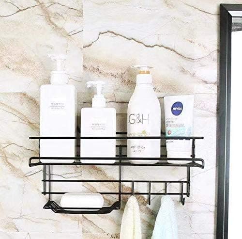 Self Adhesive Caddy Shelf With Hook, Combo Organizer Basket.