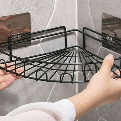 Triangle Corner Shower Rack, Household Corner Stadium Organizer, Corner Shower Caddy Hanging, Metal Corner Bathroom Shelf Organizer