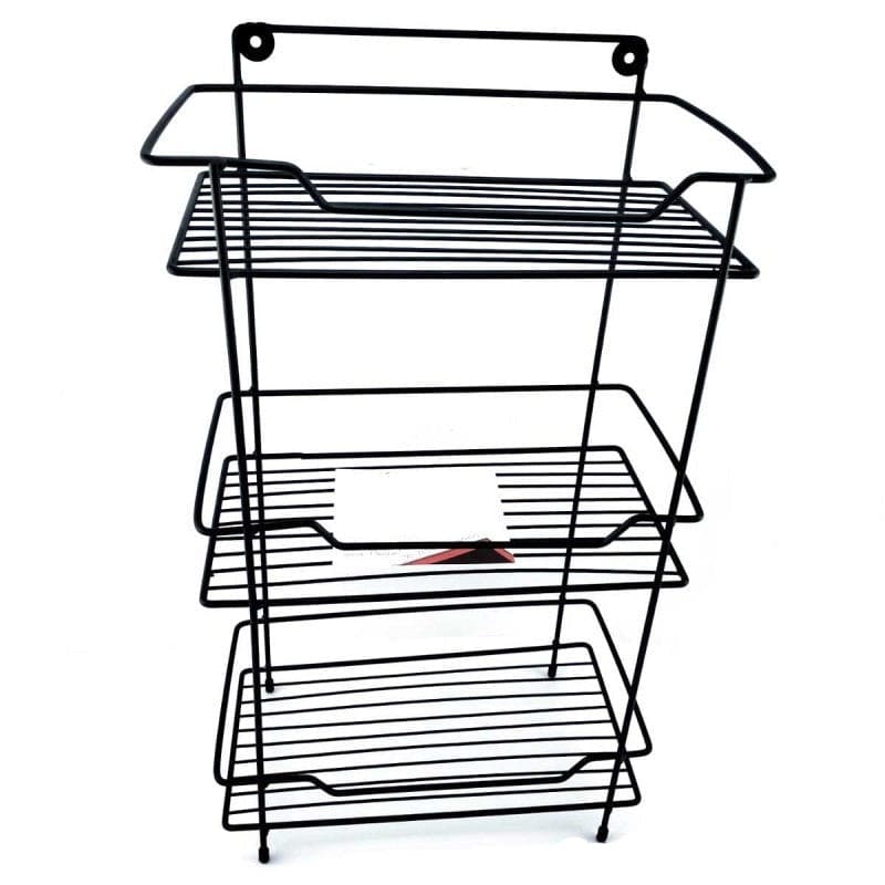Narrow Metal Rack, Multipurpose Iron Metal Storage Shelf, 2 And 3 Layer Kitchen Bathroom Storage Organizer Rack, Multifunction Wall Rack, Caddy Basket Organizer