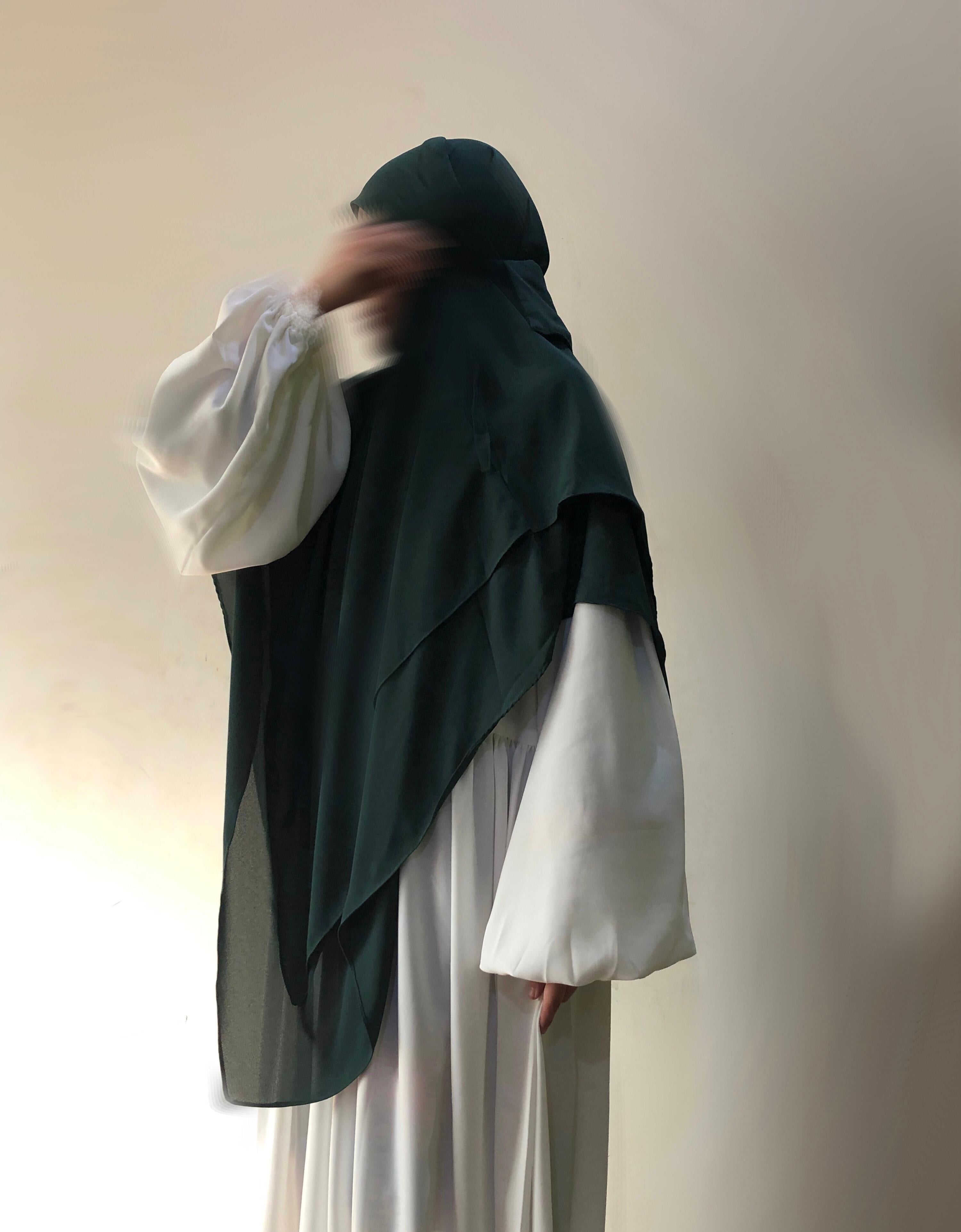 Green Khimar And Abaya