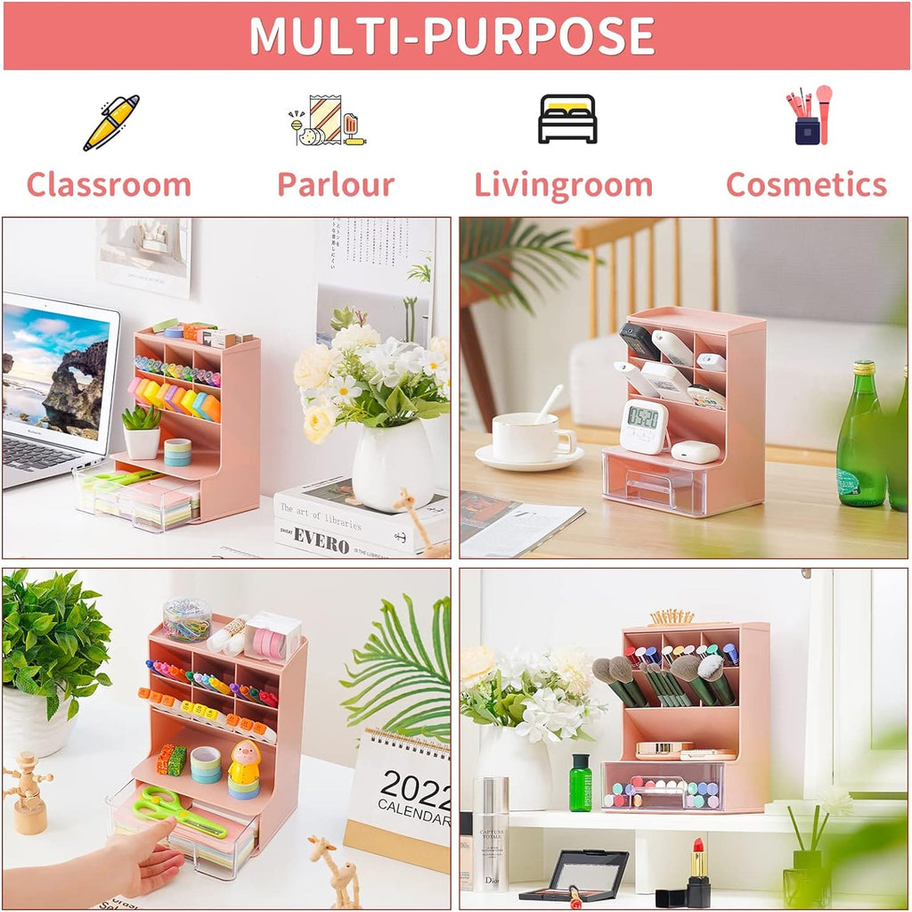 Slop Desktop Storage Box With Drawer, Classify Drawer Type Storage Box.