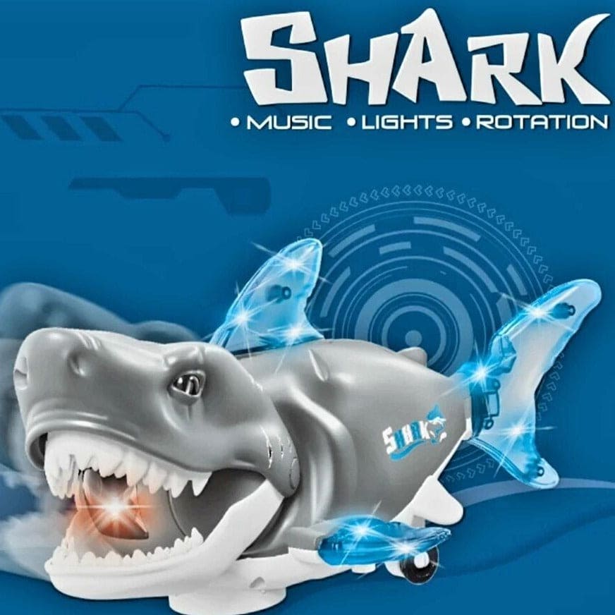 Musical Shark Toy with Light and Music, High Simulation Musical Shark, Robots Fish Electric Toy, Animal Shark Doll Lighted Shark With Sound