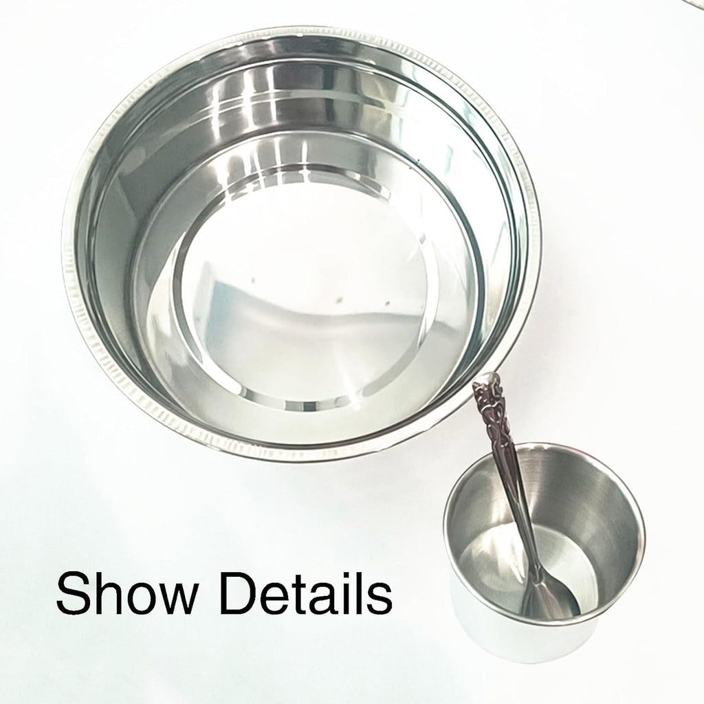 7 Grid Steel Spice Box With Spoon, Kitchen Household Masala Dabba, Stainless Steel Seasoning Box, Round Spice Jar with Transparent Lid, Multifunctional And Elegant Spice Box