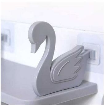 Swan Floating Shelf, Kitchen And Bathroom Storage Shelf, Multifunctional Storage Rack, Household Kitchen Bathroom Organizer Shelf, Wall Hanging Seasoning Storage Shelf, Wall Mounted Storage Organizer, Multipurpose Floating Shelf