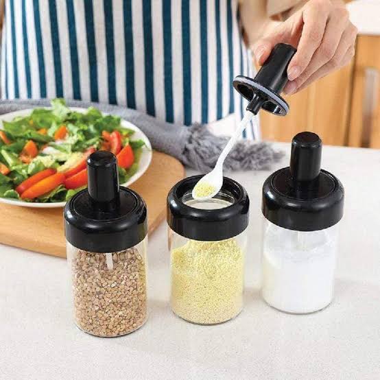 Set Of 6 Rotating Spice Rack,360 Spice Rotating Bottles, Multipurpose Revolving Spice Rack Condiment Set