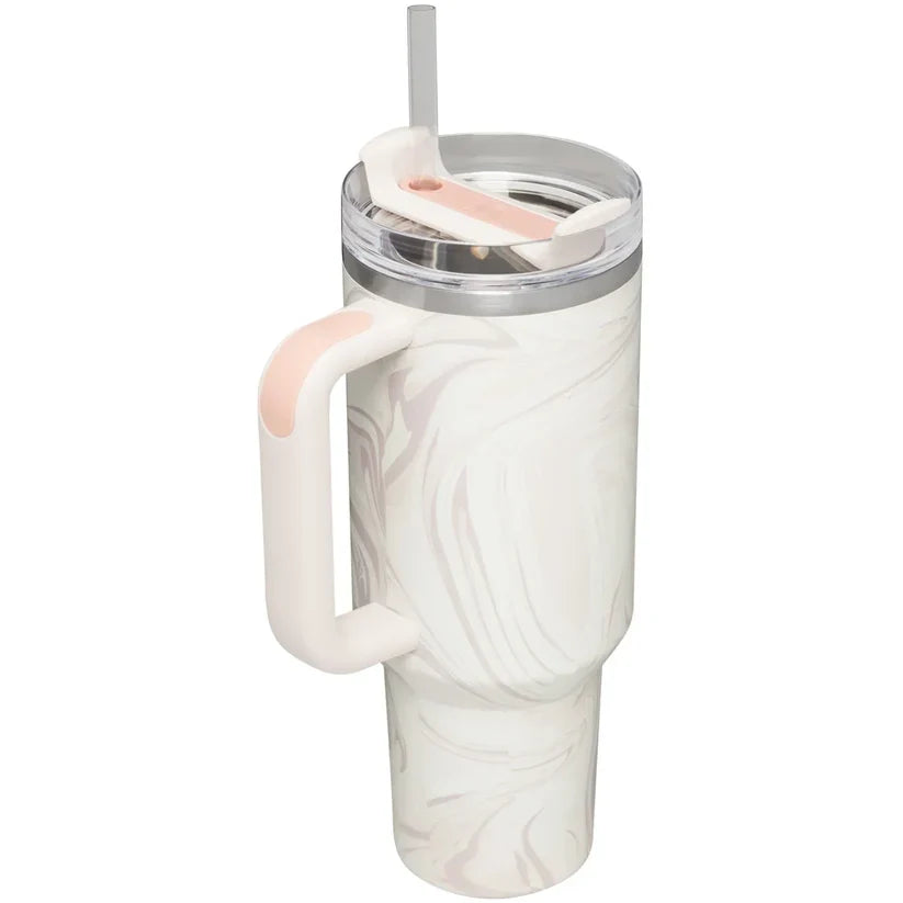 The Quencher H2.0 FlowState™ Tumbler | 40 OZ | Pink Swirl