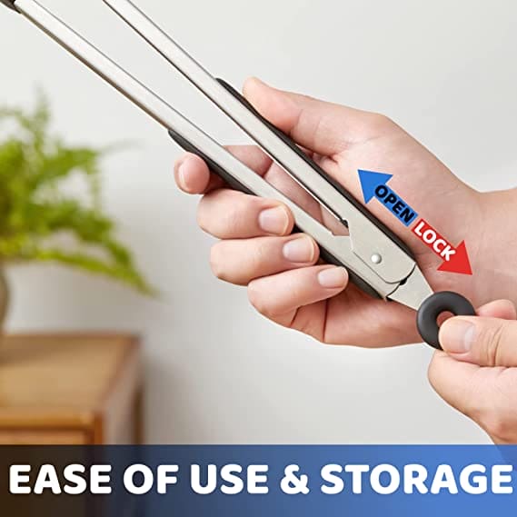 Silicon Non Stick Food Tong, Silicone Food Meat Salad Clamp, BBQ Bread Serving Cooking Clip, Foldable Barbecue Baking Tongs, Nylon Shank Dessert Tweezer Cooking Clamp, Heat-Resistant Bread Steak Serving Clips