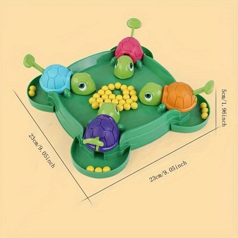 Hungry Turtle Board Toy, Turtle Snatching Bean Ball Table Game.